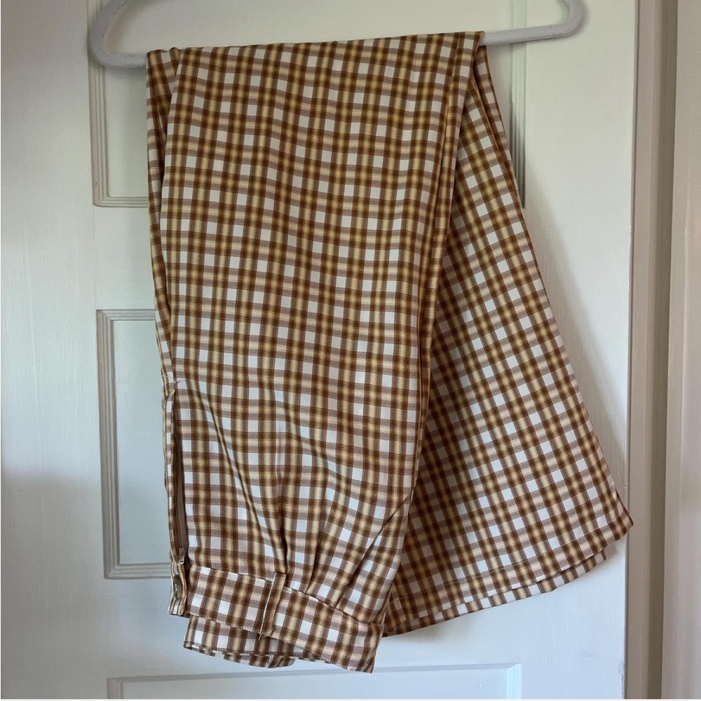 Plaid dress pants